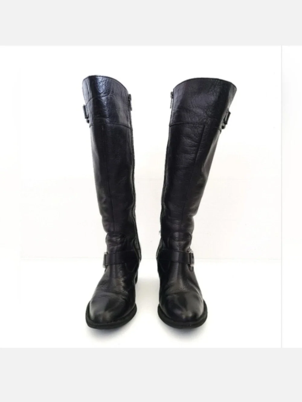 BORN Shaylee Tall Black Leather Boots